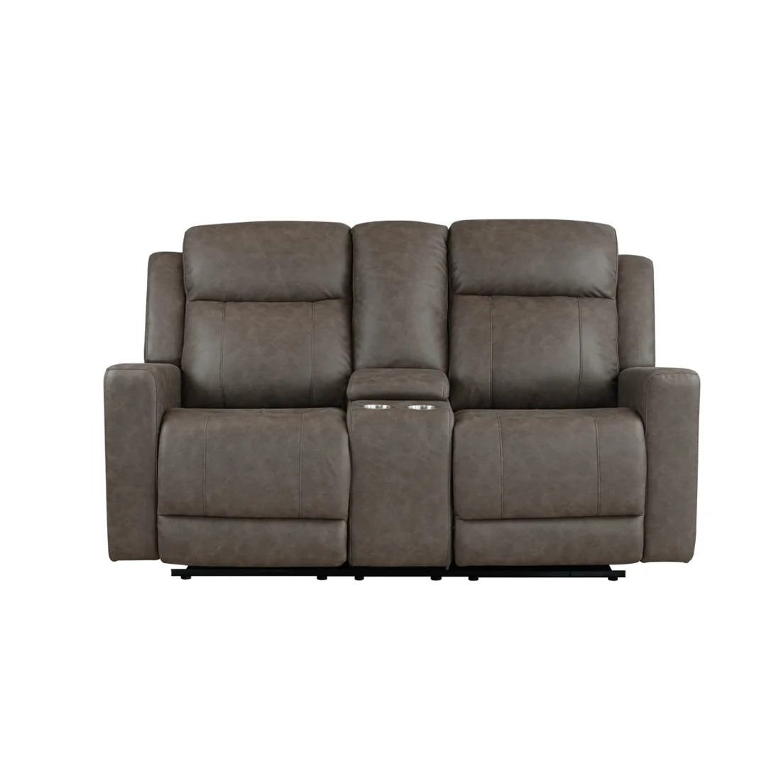 Genji Reclining Loveseat, Brown