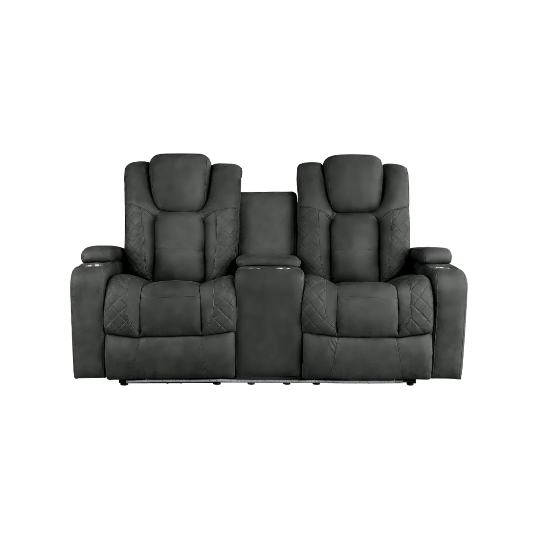 Tabor II Reclining Loveseat, Charcoal