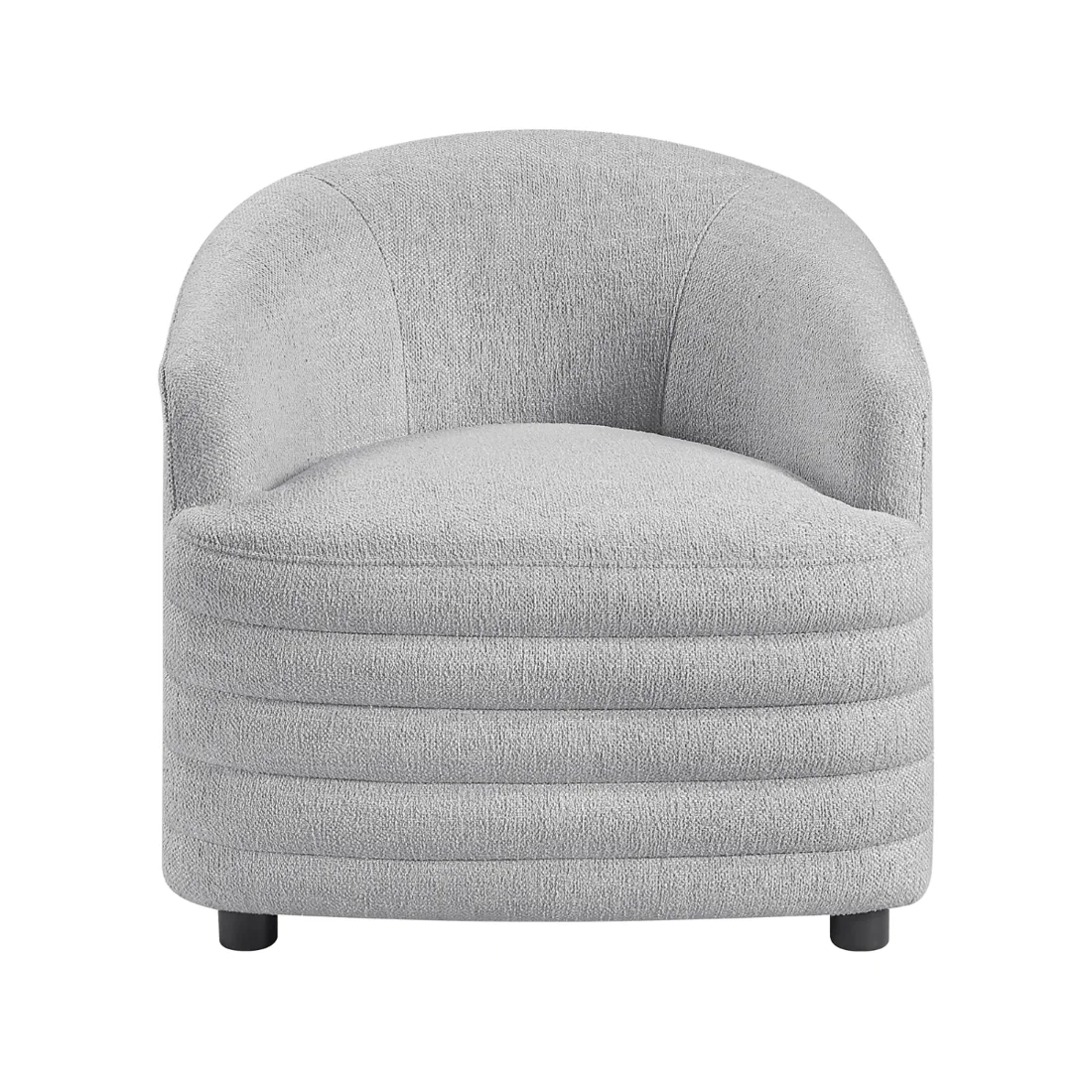 Seville Accent Chair, Grey Chenille, Grey