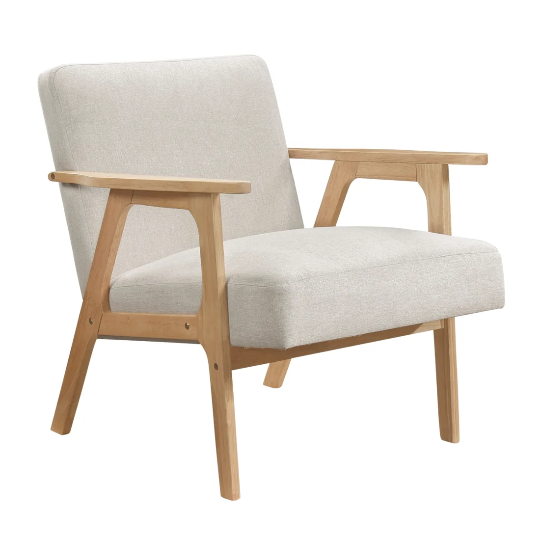 Omara Accent Chair, Beige, view 1