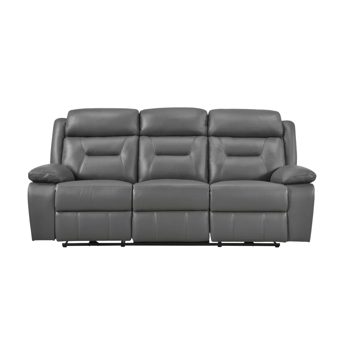 Laconia Reclining Sofa, Dark gray, view 1