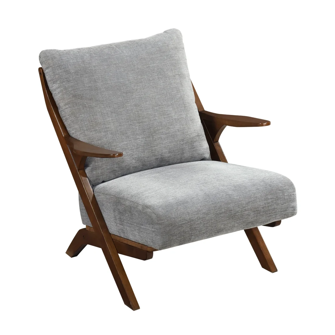 Lennox Accent Chair, Gray, view 1