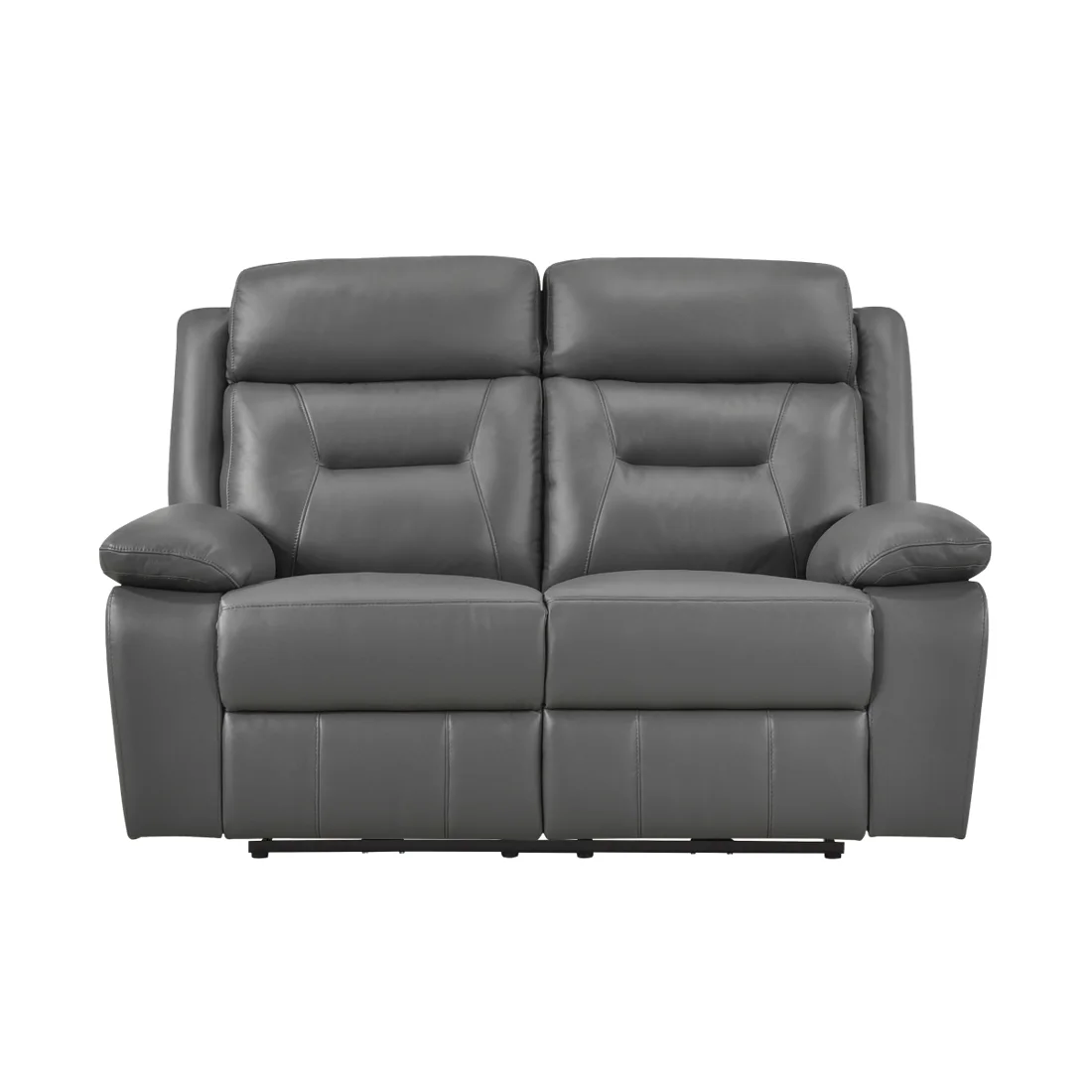 Laconia Reclining Loveseat, Dark gray, view 1