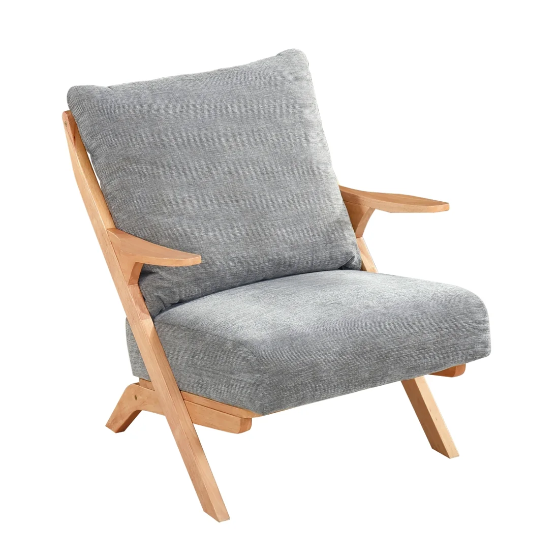 Lennox Accent Chair, Gray, view 1