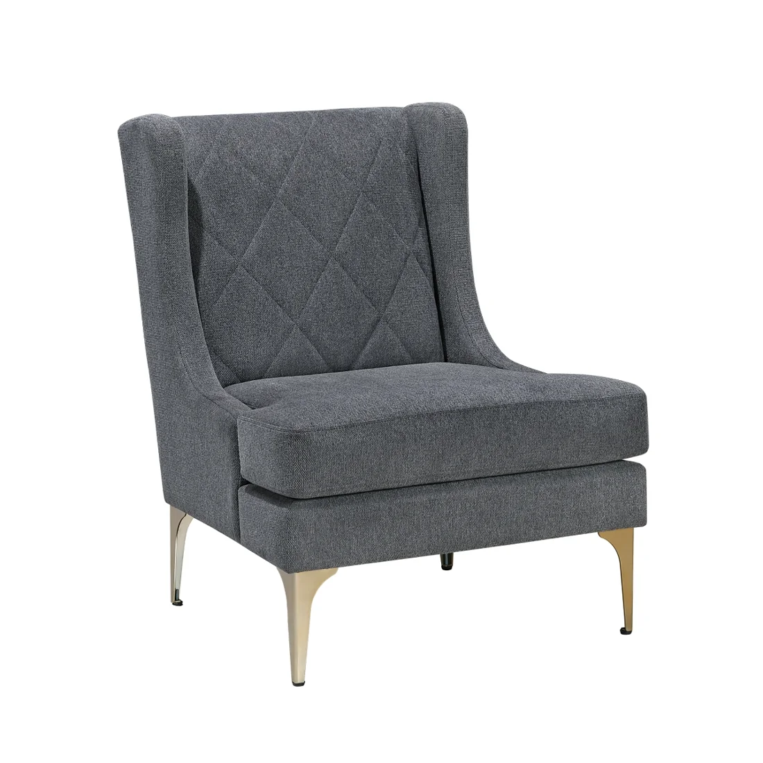 Savoy Accent Chair, Dark gray, view 1