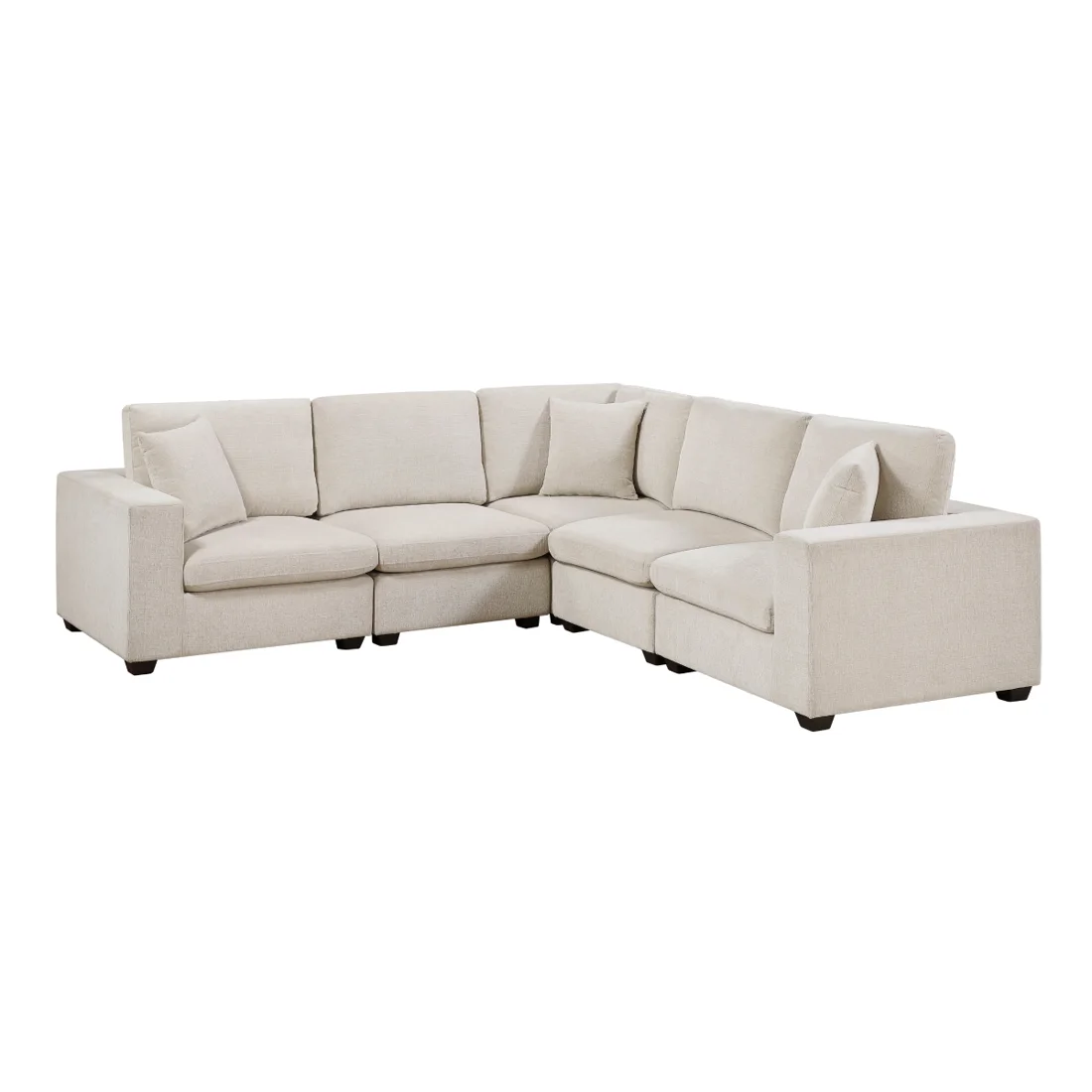 Serenity 5-Piece Modular Sectional, Beige