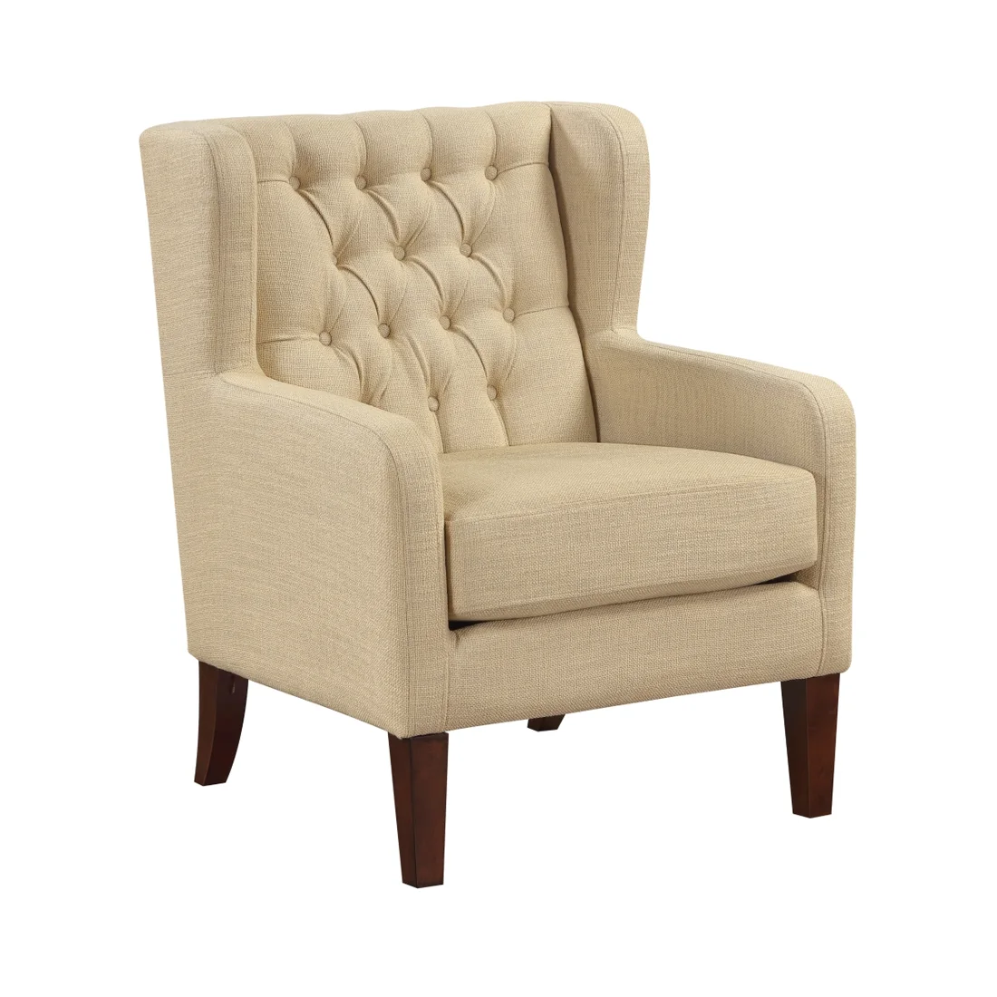 Aria Accent Chair, Beige, view 1