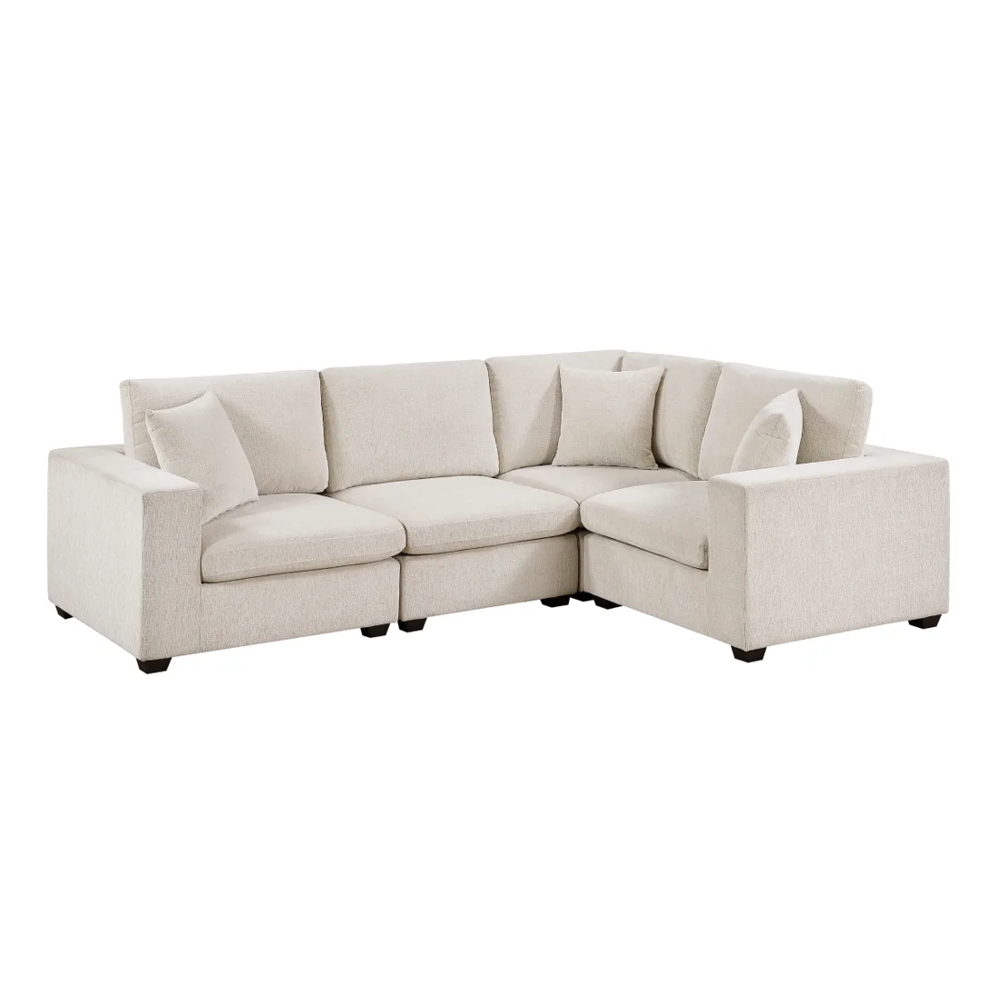 Serenity 4-Piece Modular Sectional, Beige