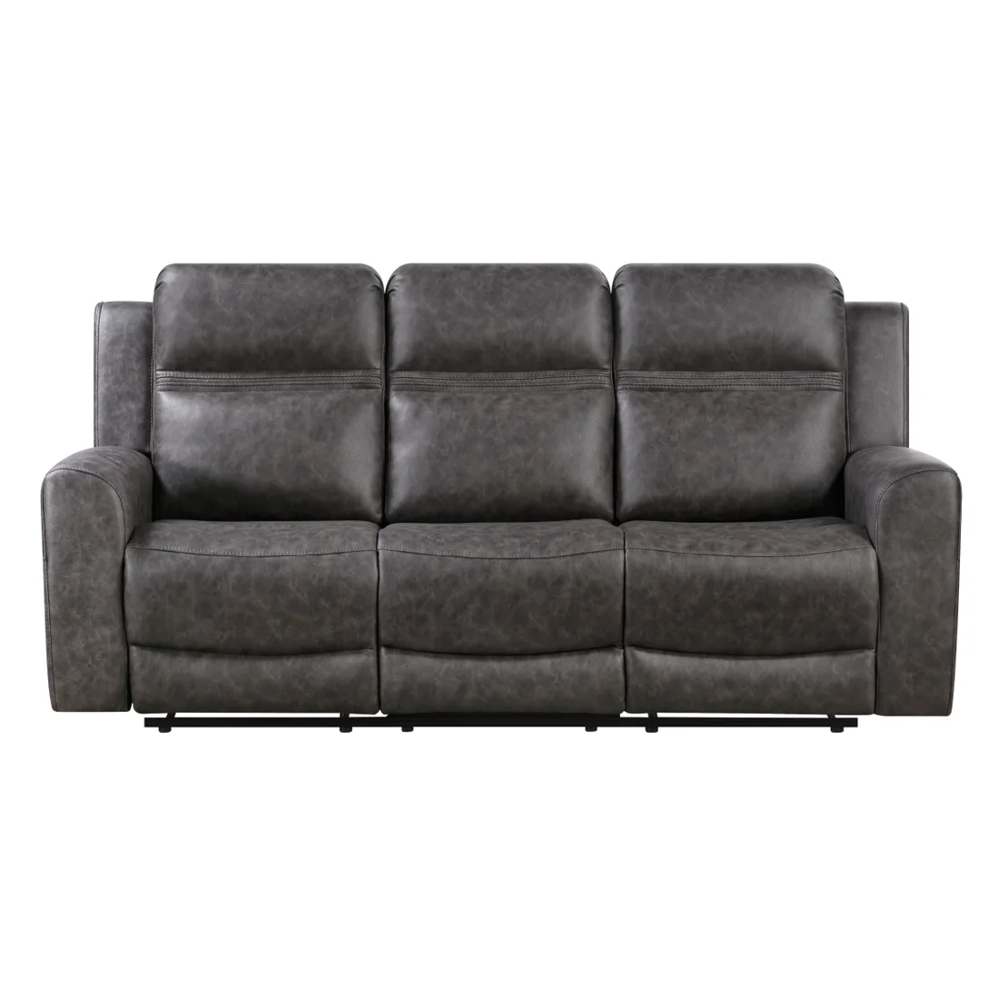 Hearth Reclining Sofa, Charcoal, view 1