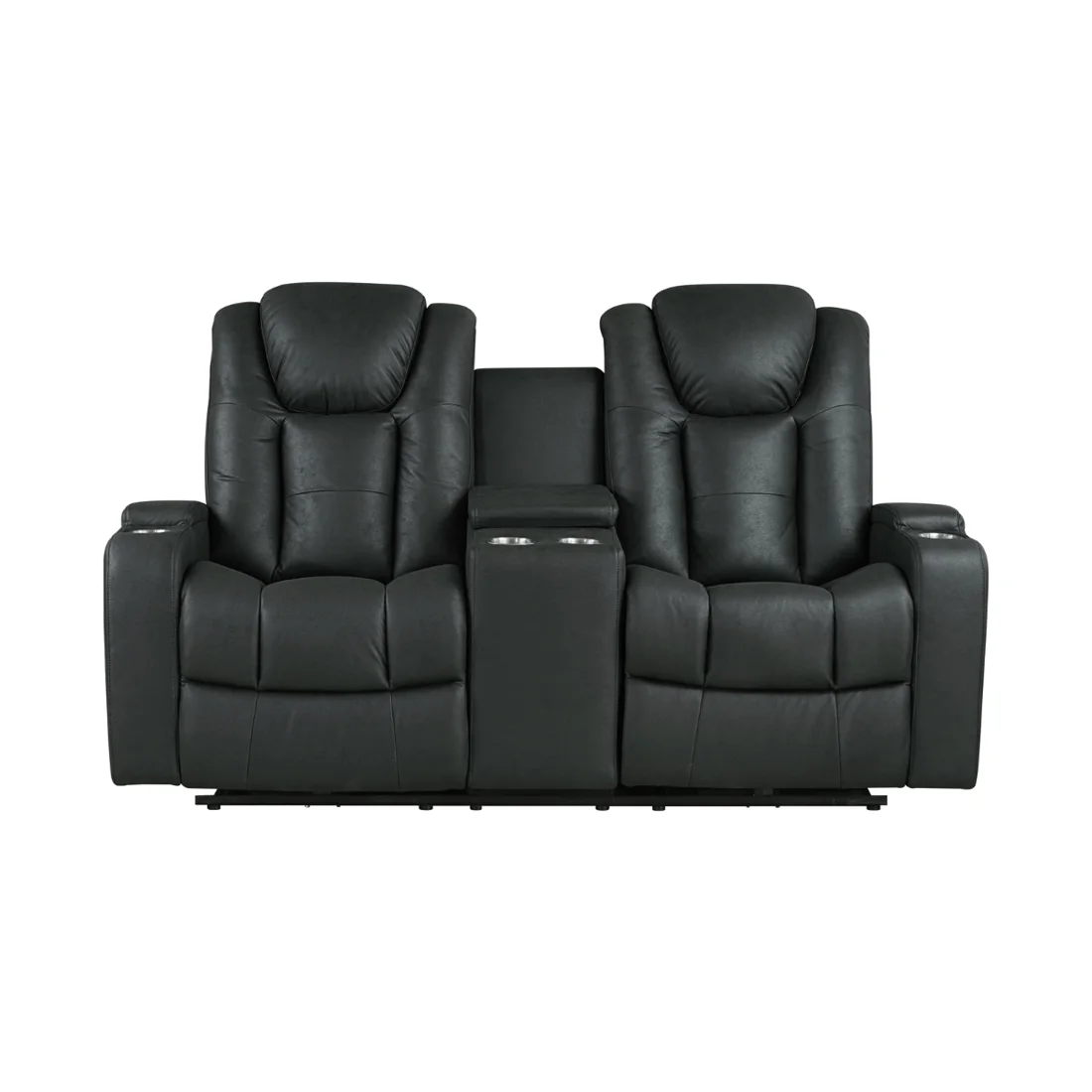 McBride II Reclining Loveseat, Black