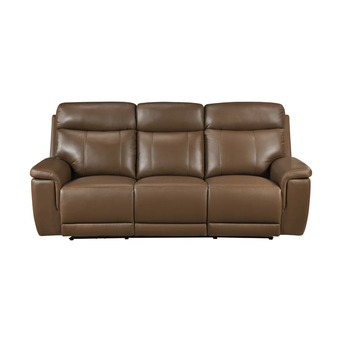 Celestia Reclining Sofa, Brown, view 1
