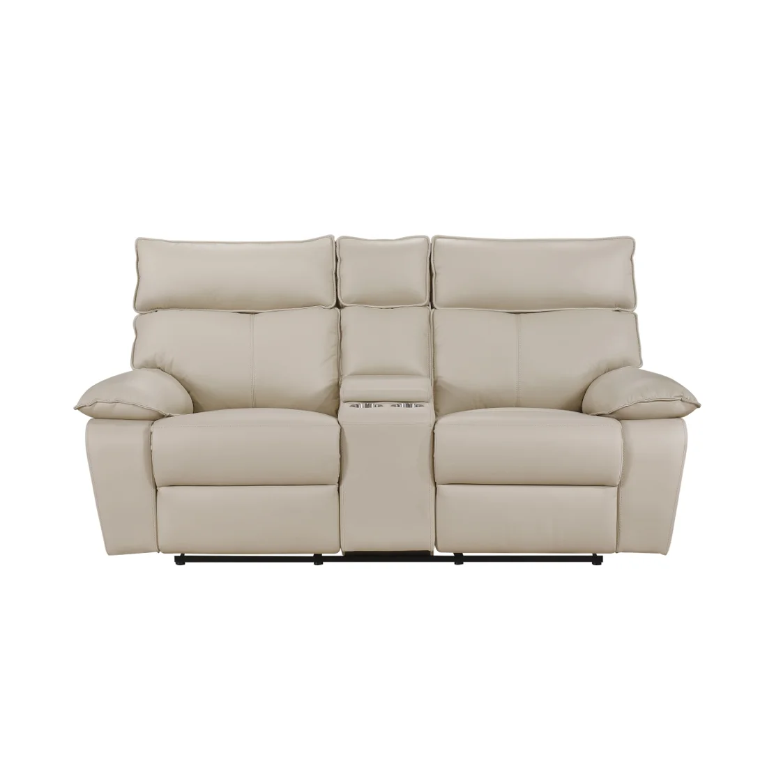 Kandra Reclining Loveseat, Beige