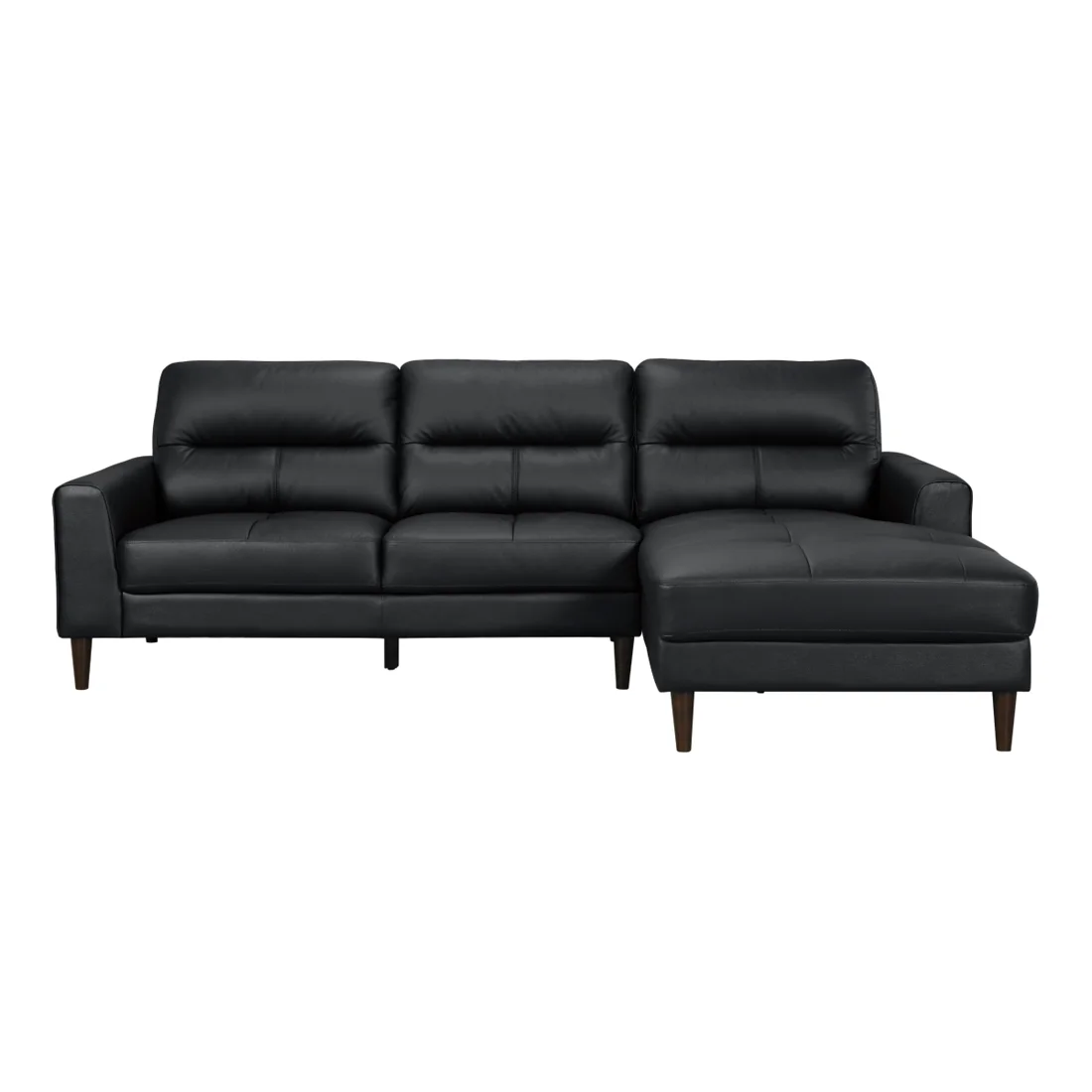 Lewes 2-Piece Sectional, Black