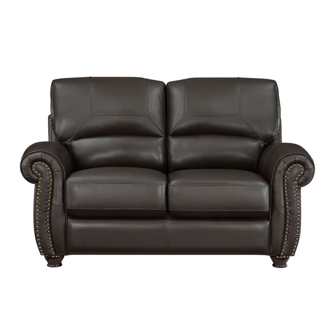 Foxborough Loveseat, Dark brown, view 1