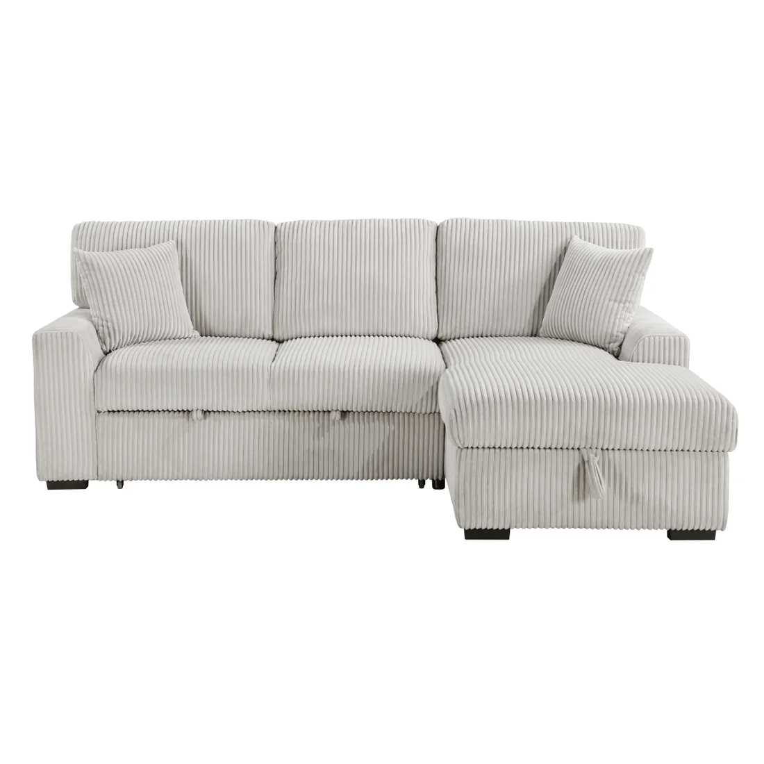 Marsh 2-Piece Sleeper Sectional, Gray