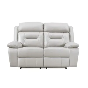 Laconia Reclining Loveseat, Silver, view 1