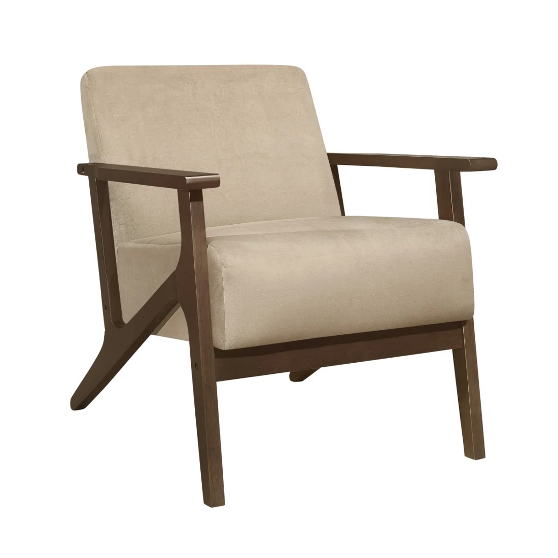 August Accent Chair, Light brown