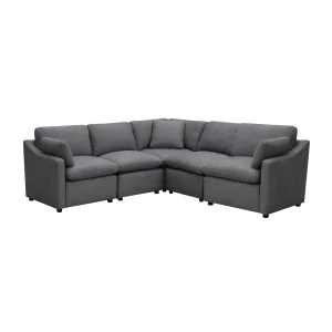 Pippa 5-Piece Modular Sectional, Grey