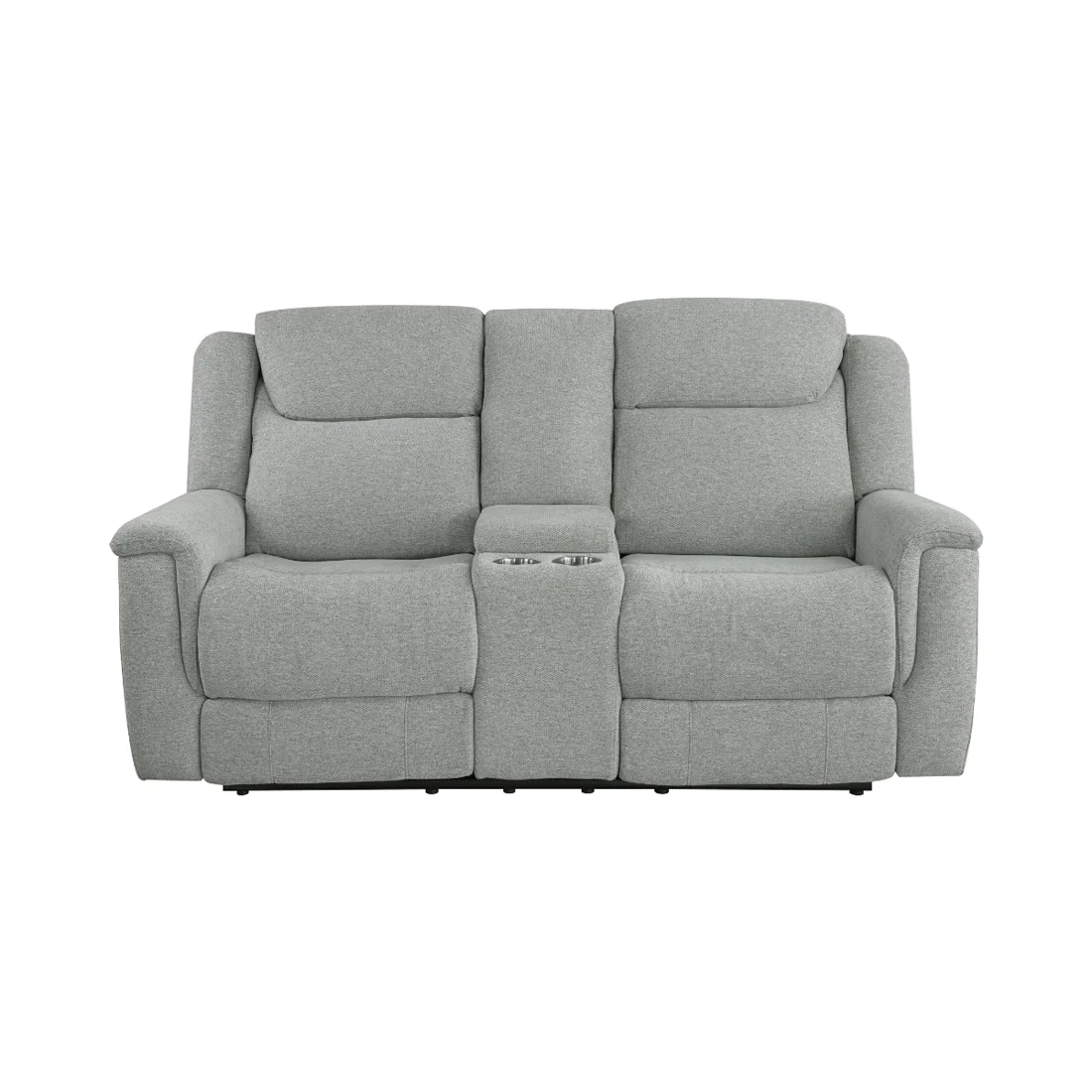 Steris Reclining Loveseat, Grey