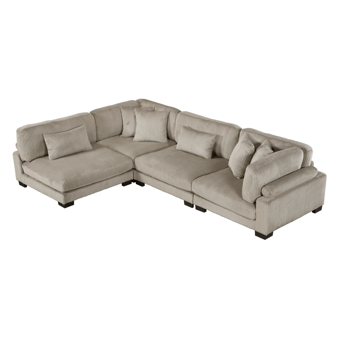 Traverse 4-Piece Modular Sectional, Taupe, view 1