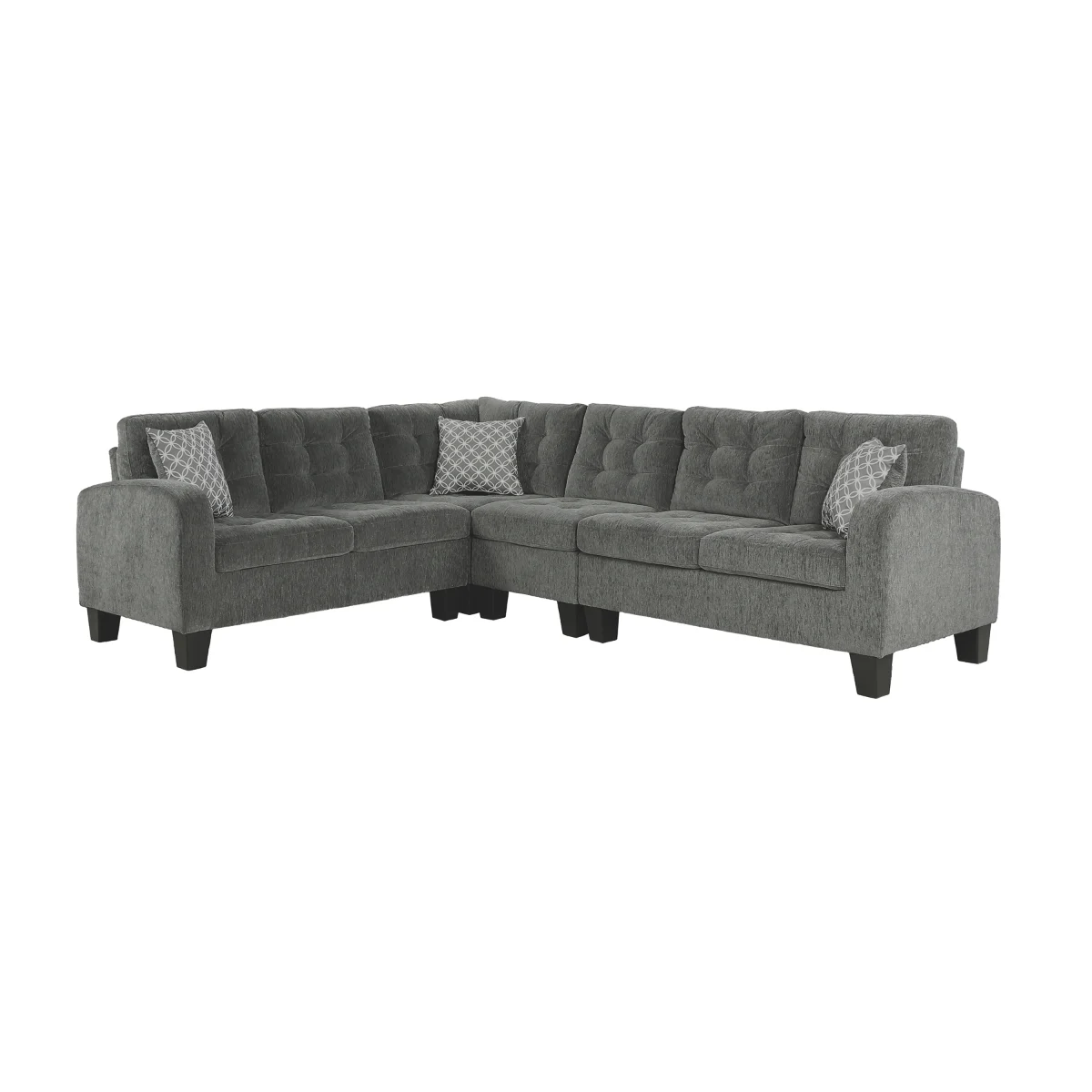 8202 Corner Sectional, Dark Grey
