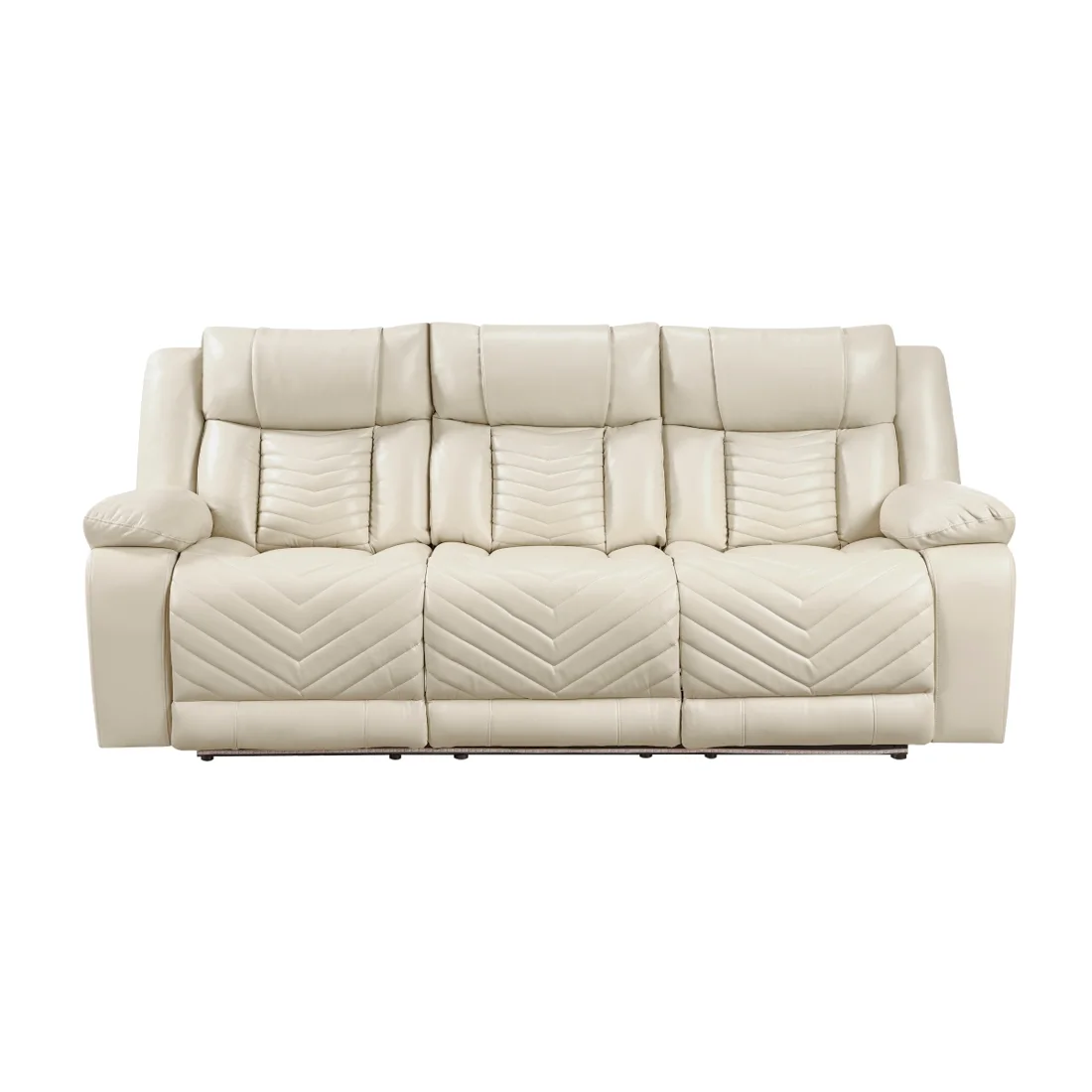 Huron Reclining Sofa, Beige, view 1