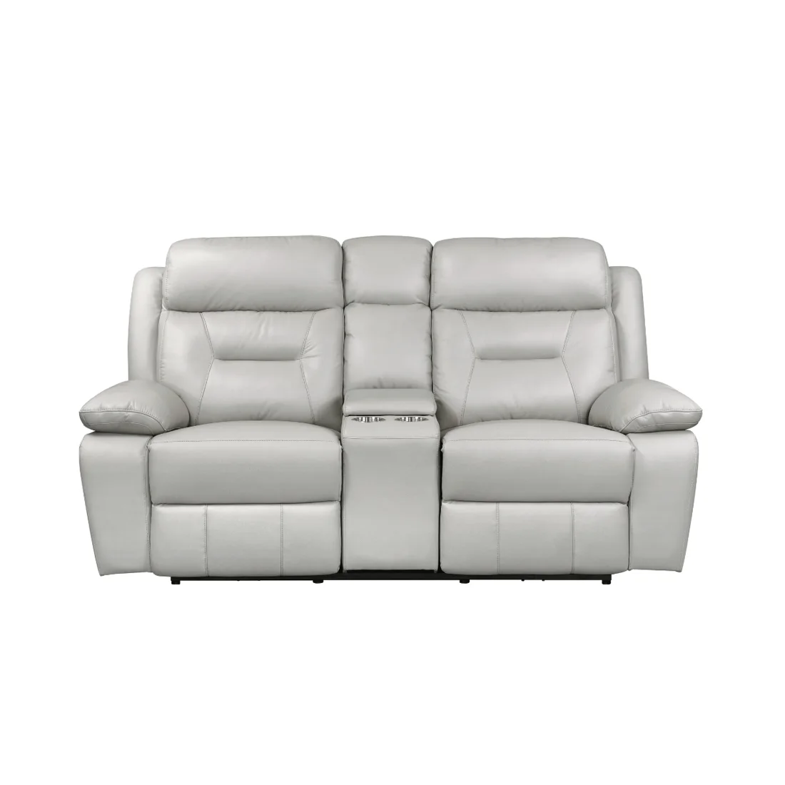9629 Reclining Loveseat, Silver, view 1