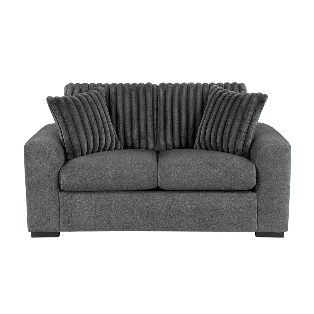 Athena Loveseat, Dark gray