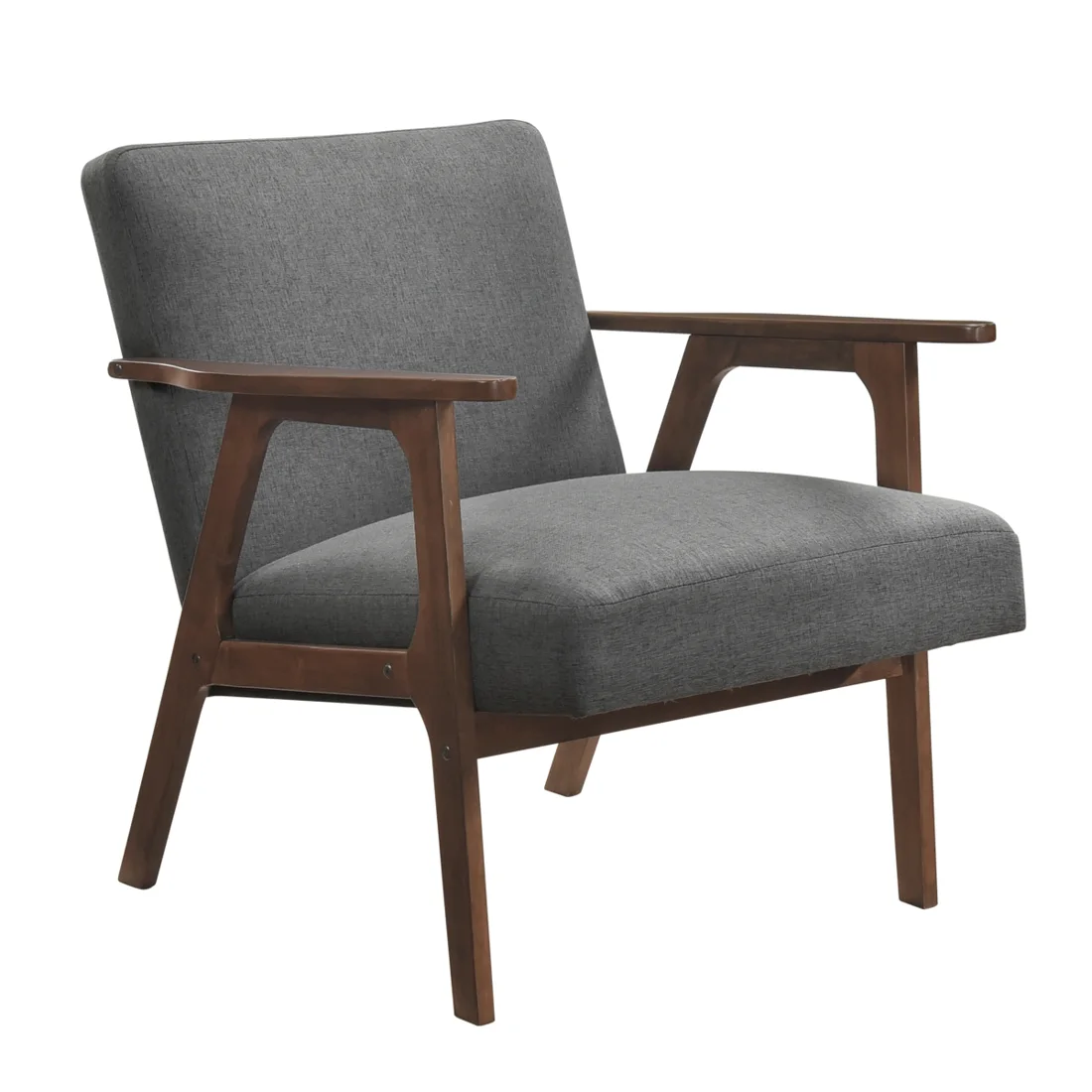 Omara Accent Chair, Dark gray, view 1