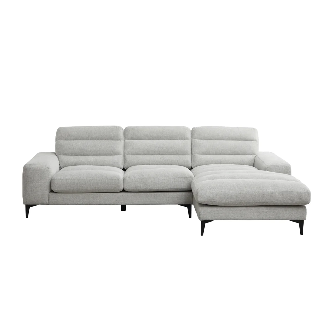 Suki 2-Piece Sectional, Light Grey, view 1