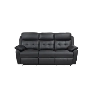 Oliver Reclining Sofa, Black, view 1