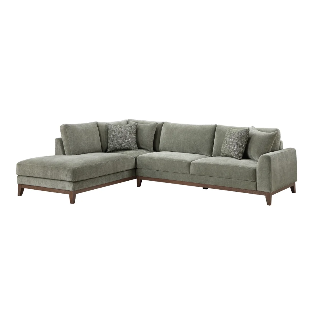Juniper 2-Piece Sectional, Green