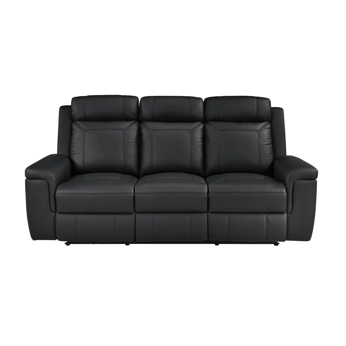 8379 Dual Power Reclining Sofa, Classic black