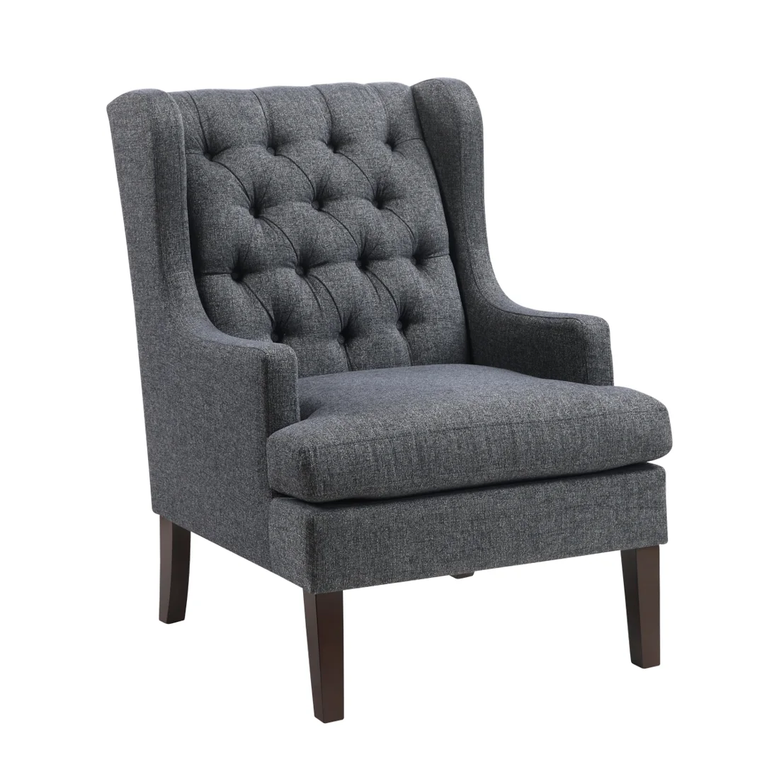 Quent Accent Chair, Charcoal, view 1