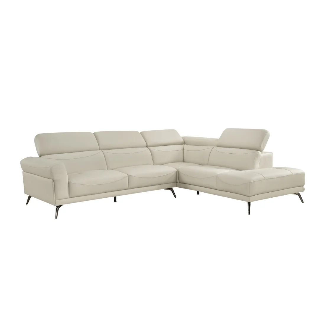 Giselle 2-Piece Sectional, Beige