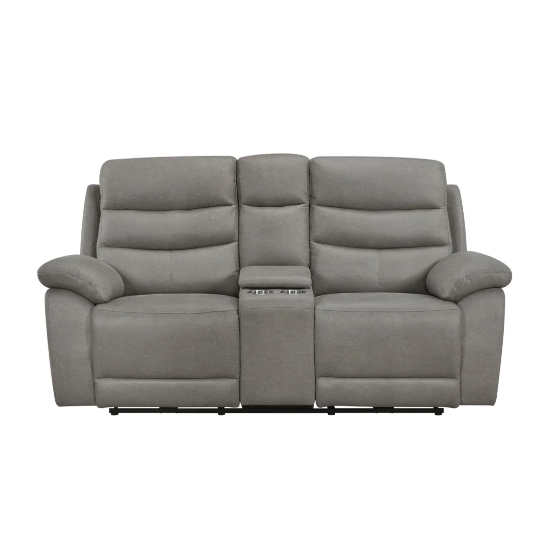 Hammond Reclining Loveseat, Grey, view 1