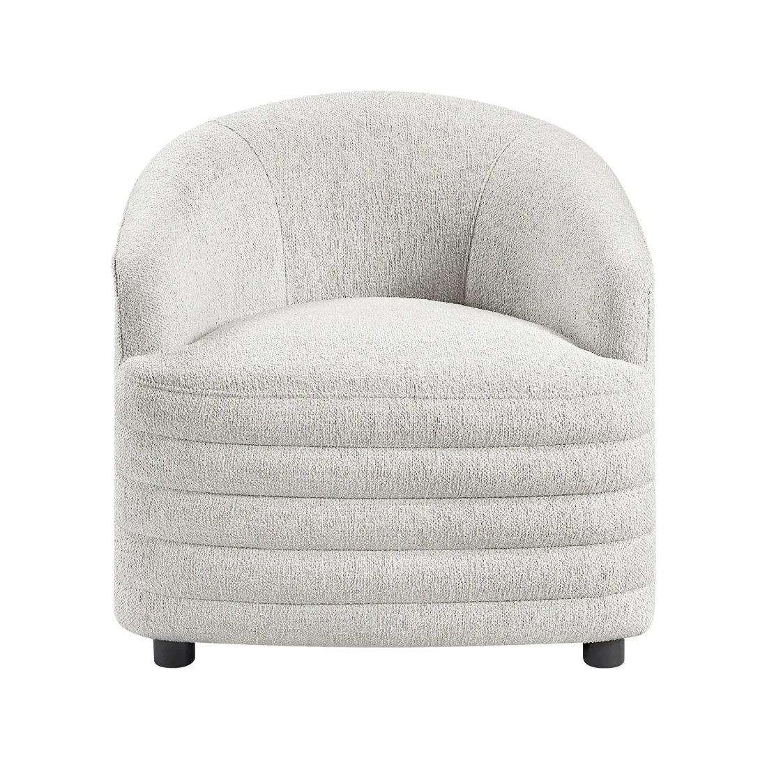 Seville Accent Chair, Light Grey Chenille, Light Grey, view 1