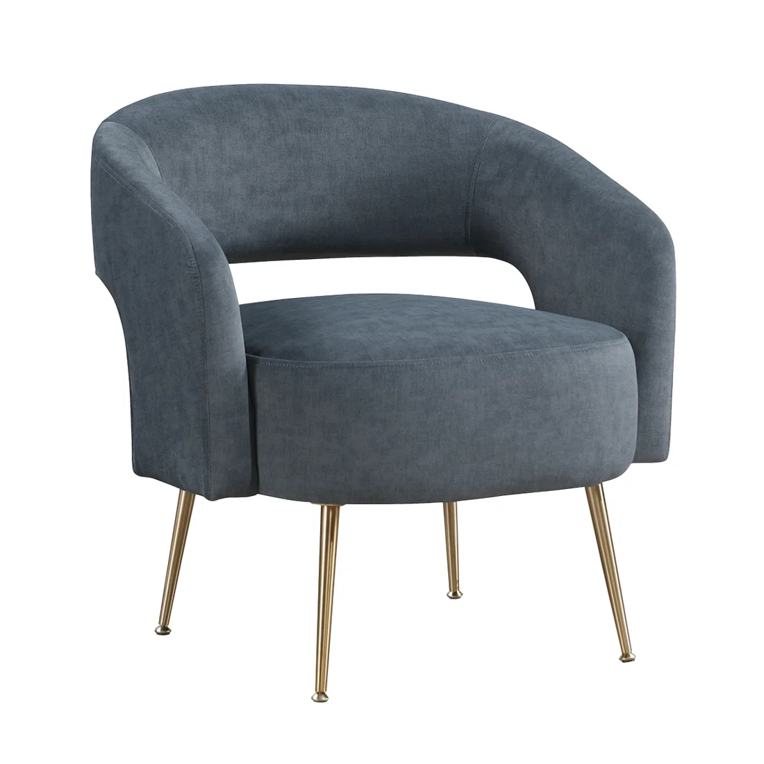 Roslyn Accent Chair, Dark gray
