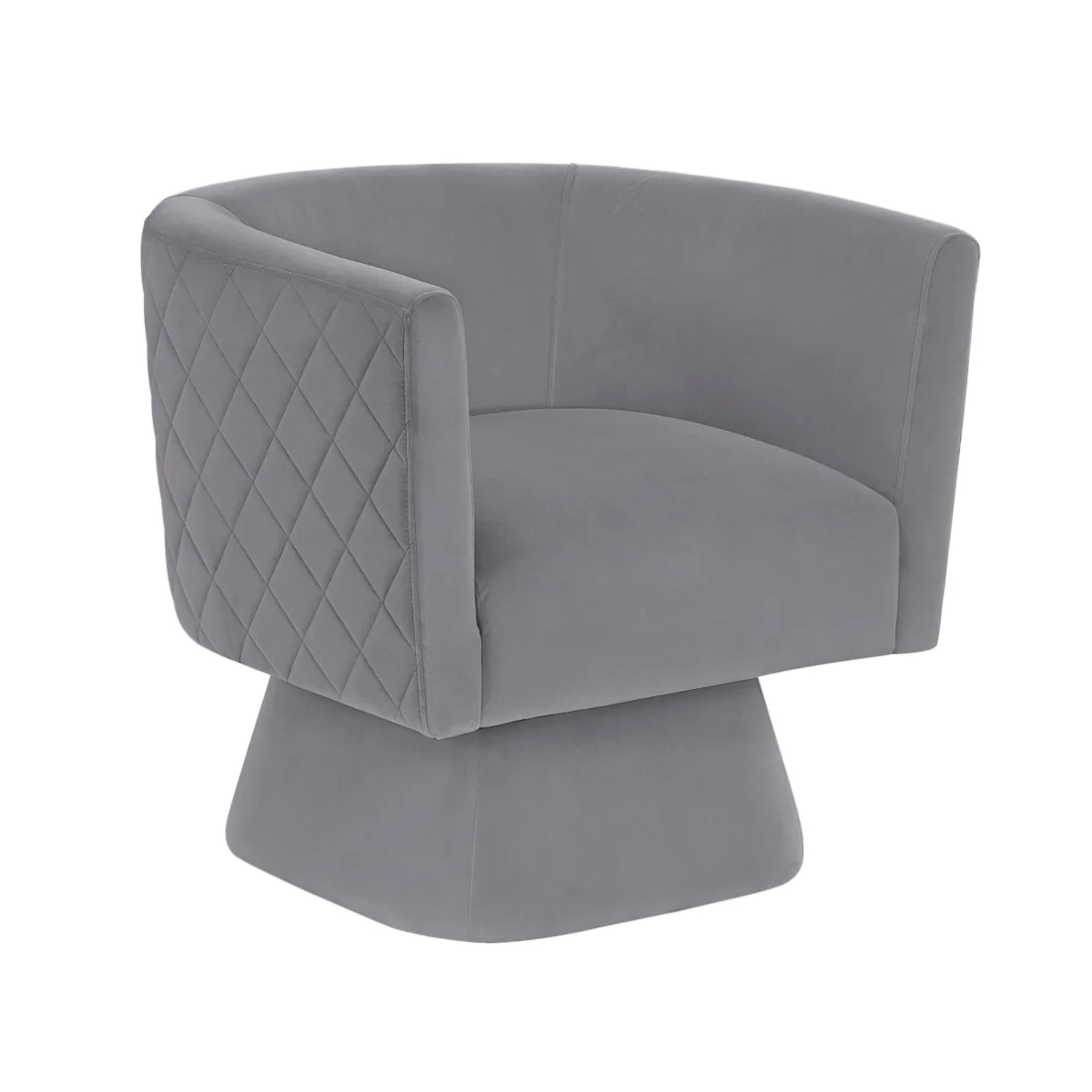 Candace Swivel Chair, Gray, view 1