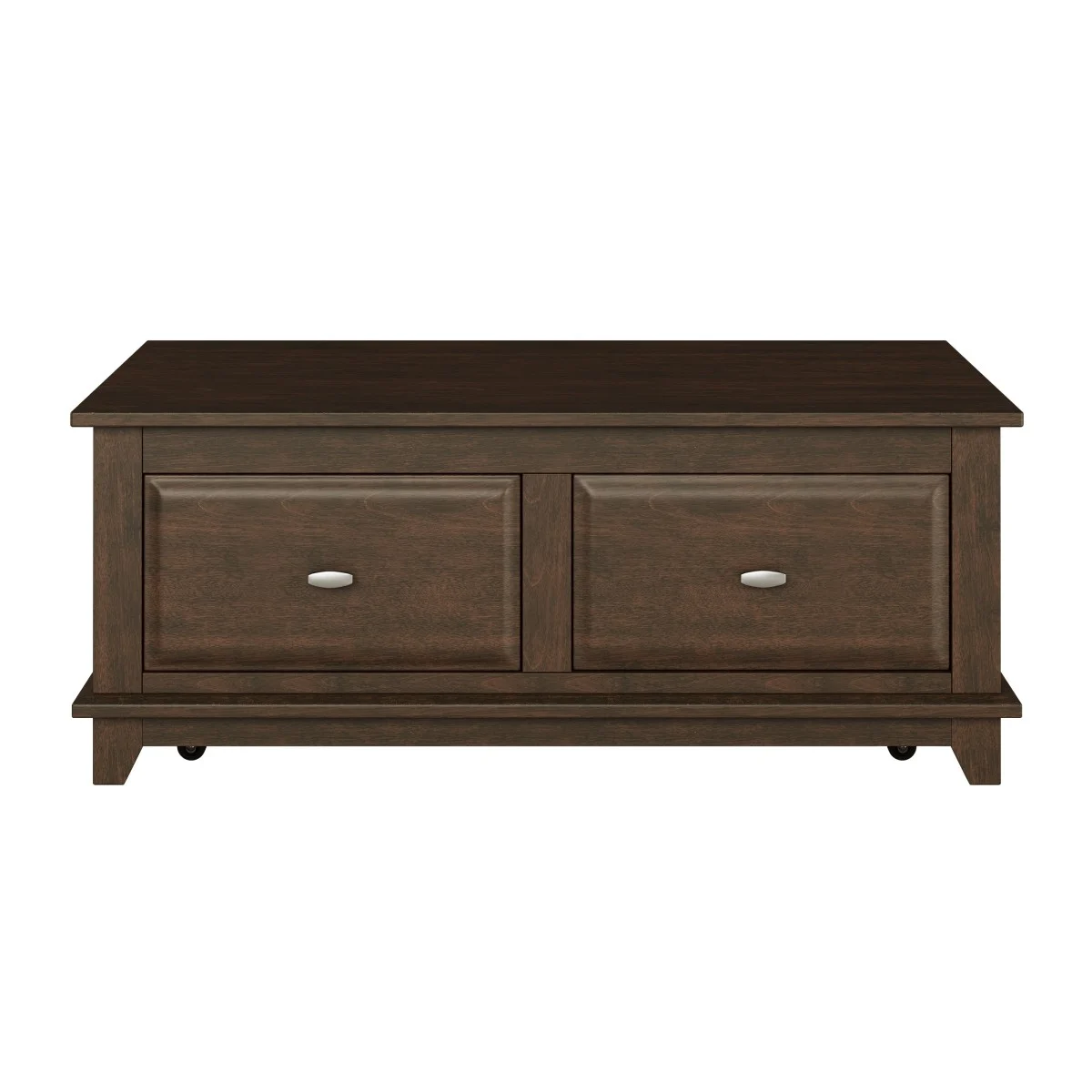 Minot Lift Top Coffee Table, Brown cherry finish