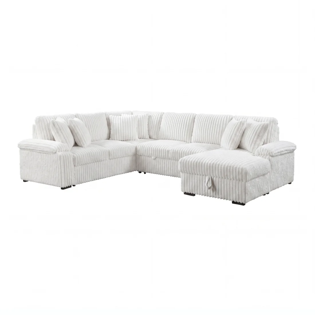 Ridge 3-Piece Sleeper Sectional, White, view 1