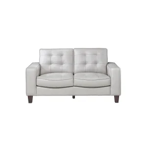 Renzo II Loveseat, Light Grey, view 1