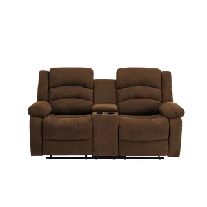 Zenthia Reclining Loveseat, Brown