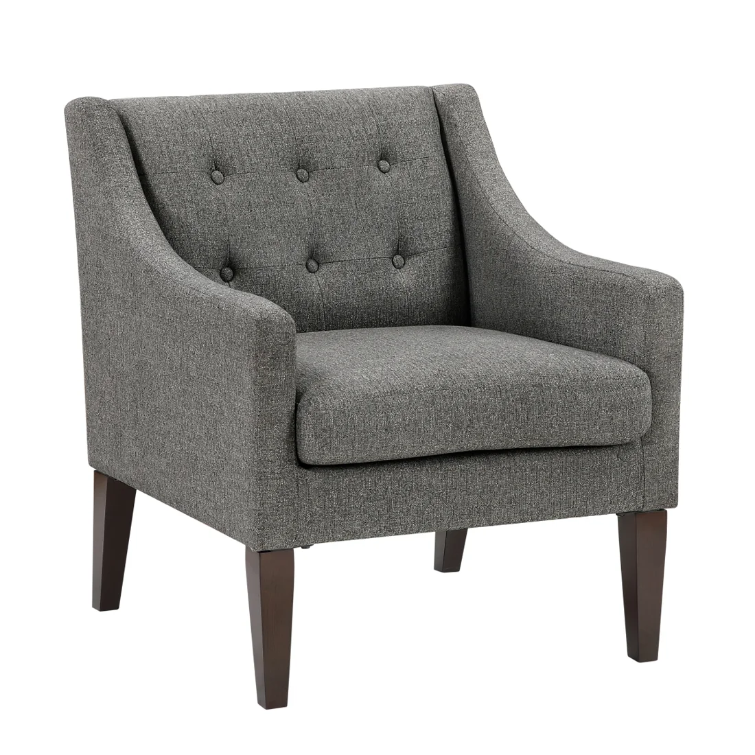 Knox Accent Chair, Dark gray, view 1