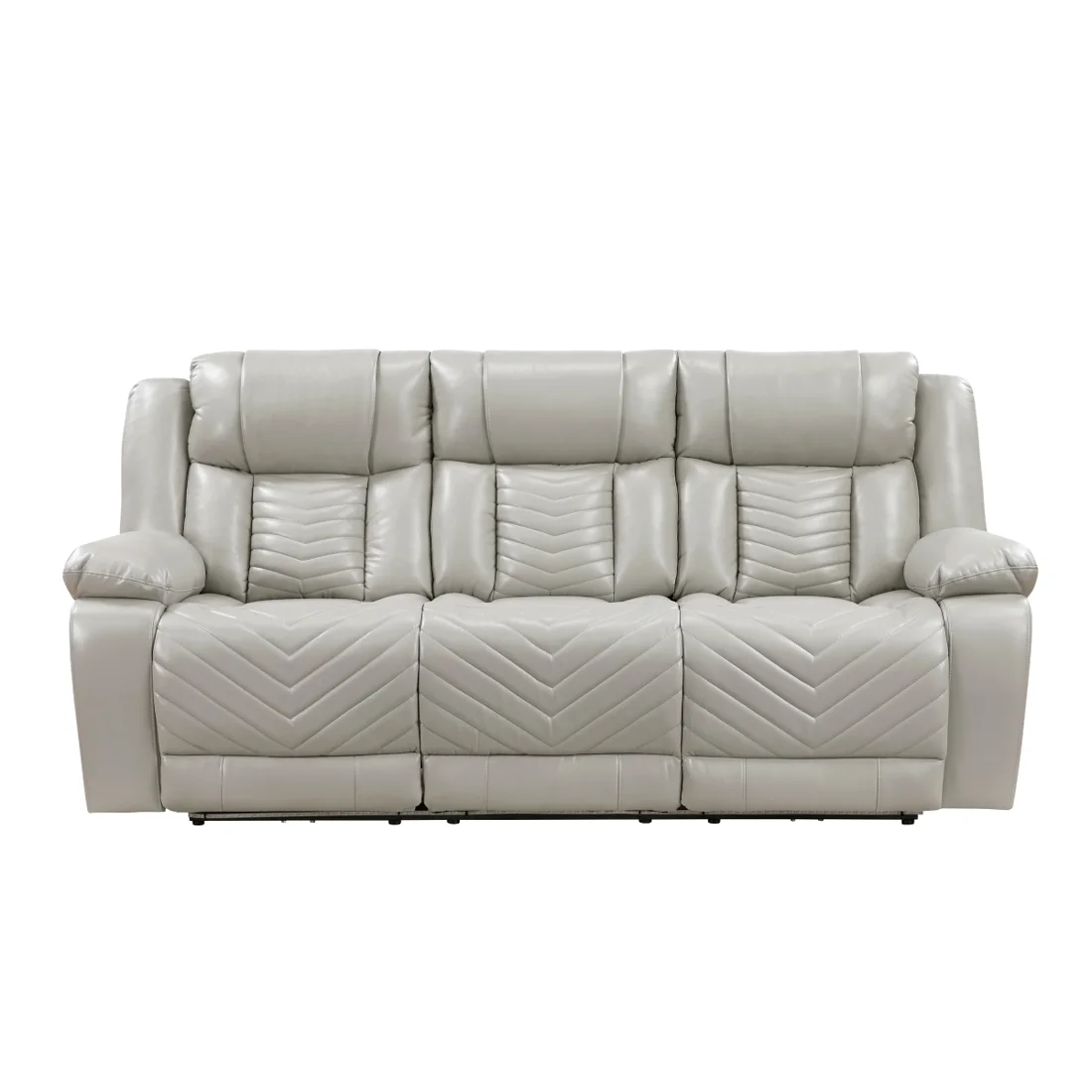 Huron Reclining Sofa, Gray, view 1