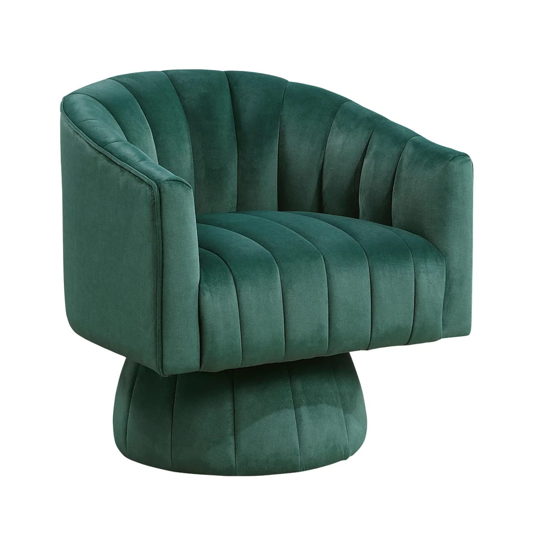 Bristol Swivel Chair, Dark green, view 1
