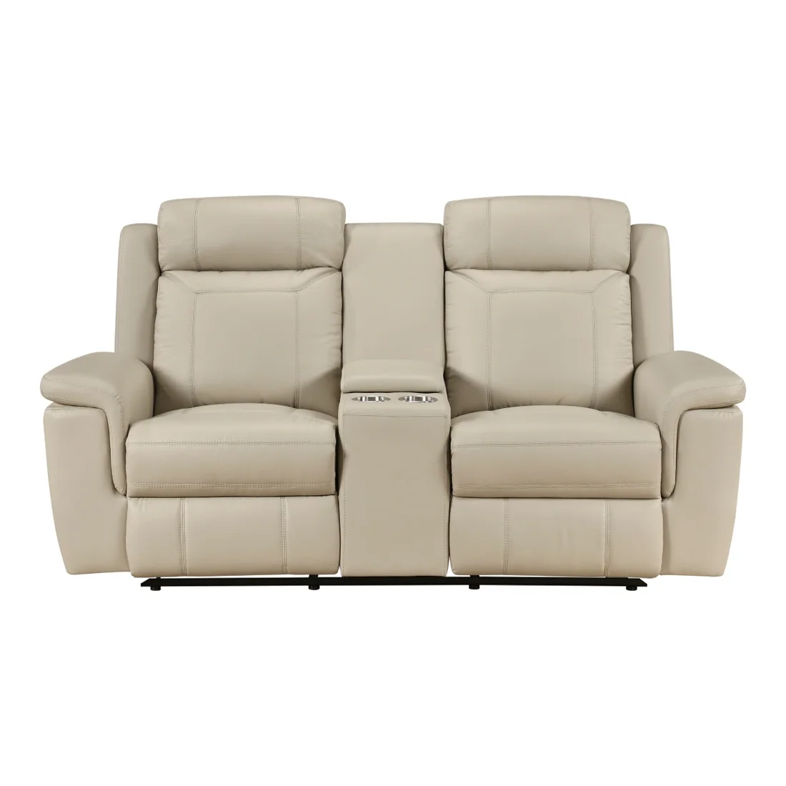 Nest Reclining Loveseat, Beige