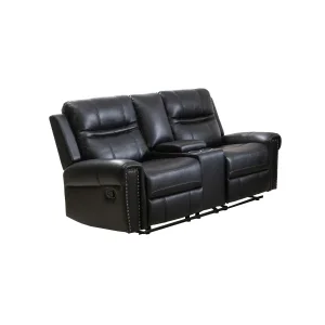 Emerson Reclining Loveseat, Black
