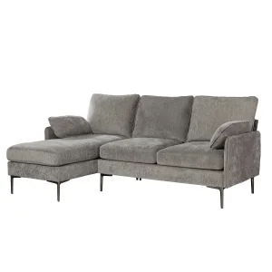 Mercury 2-Piece Sectional, Grey