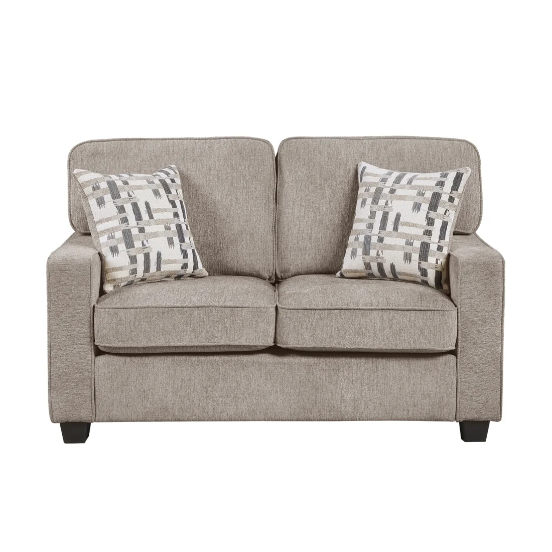 Frances Loveseat, Taupe, view 1